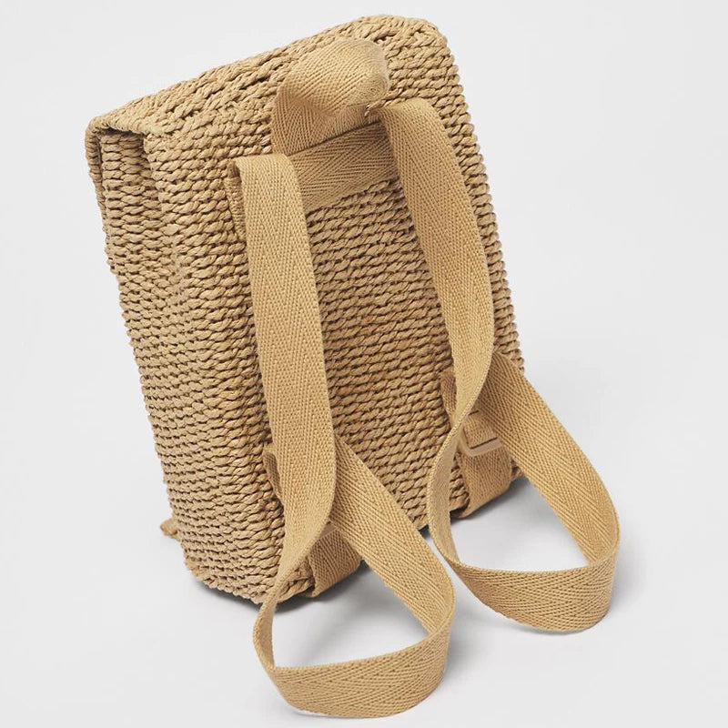 Mochila de Palha Infantil Casa de Campo