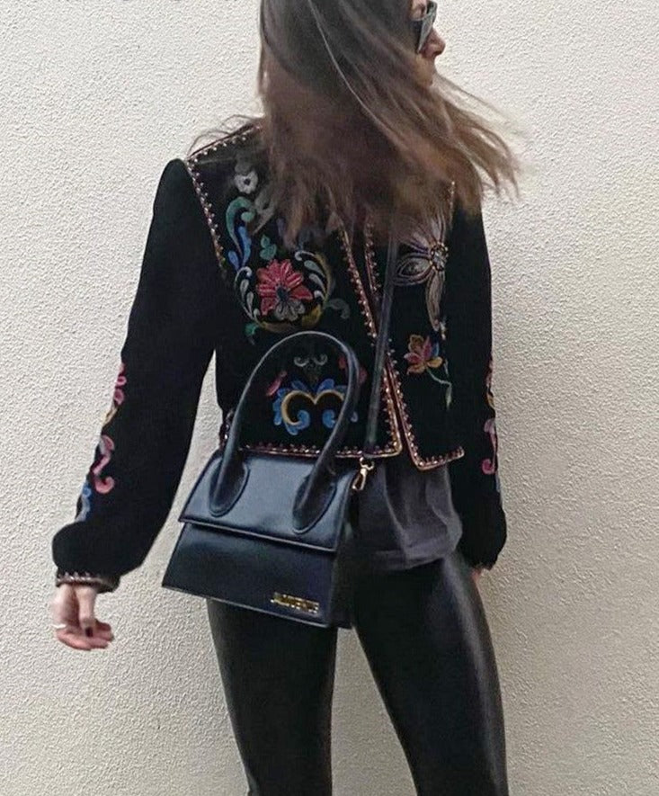 Jaqueta Boho Bordada