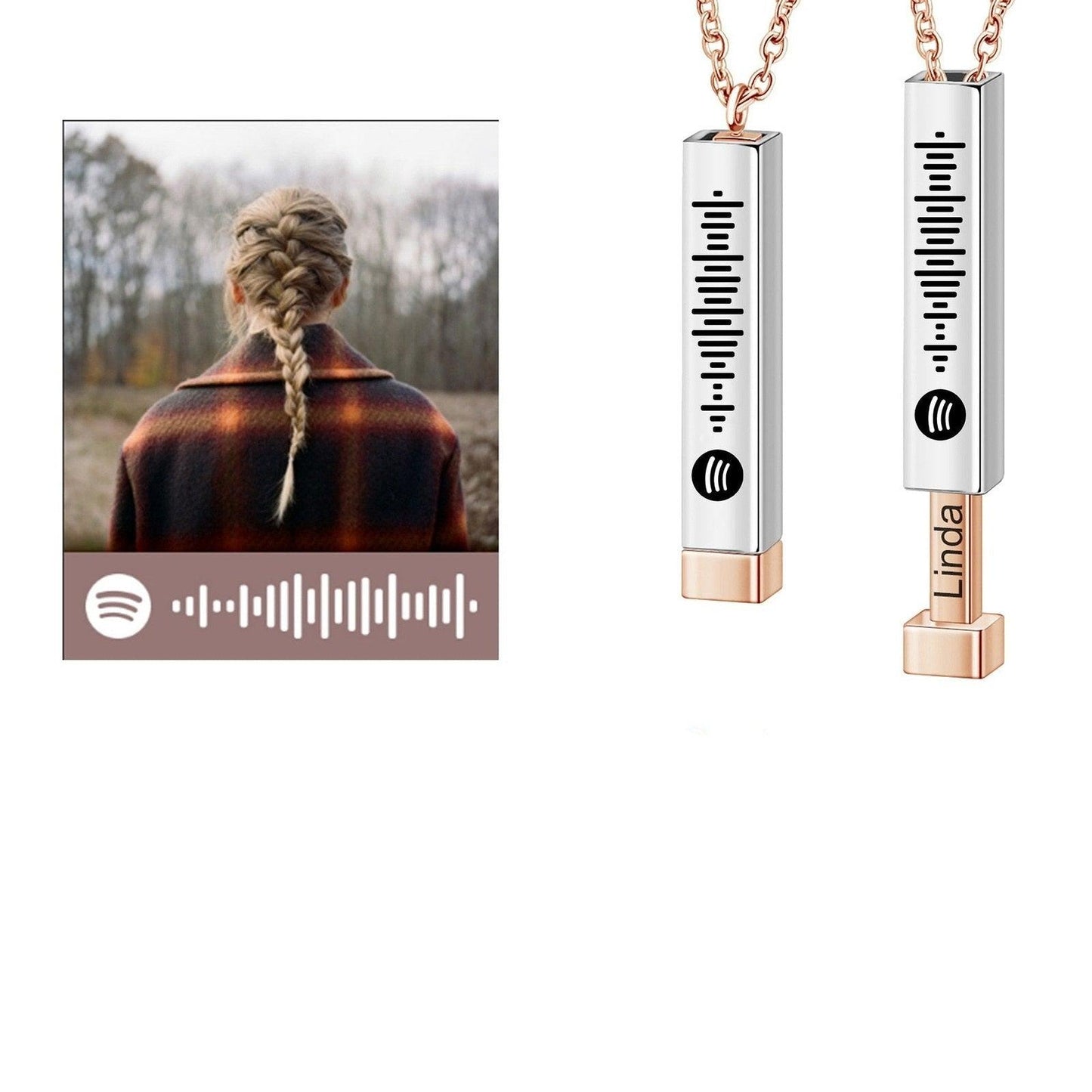 Colar Personalizado com Música Spotify