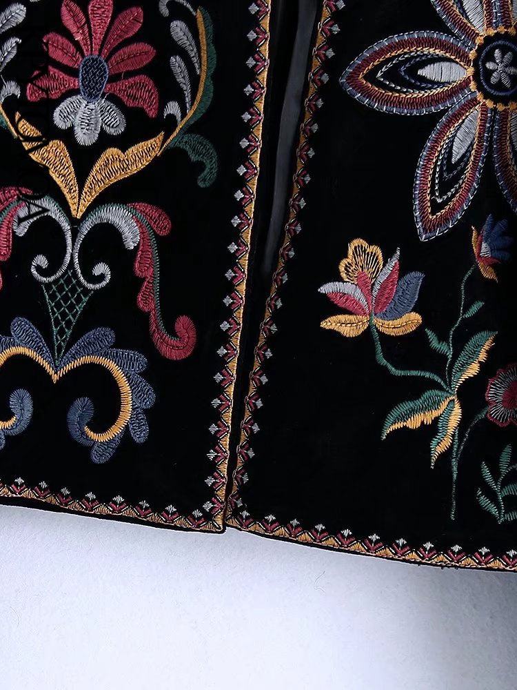 Jaqueta Boho Bordada