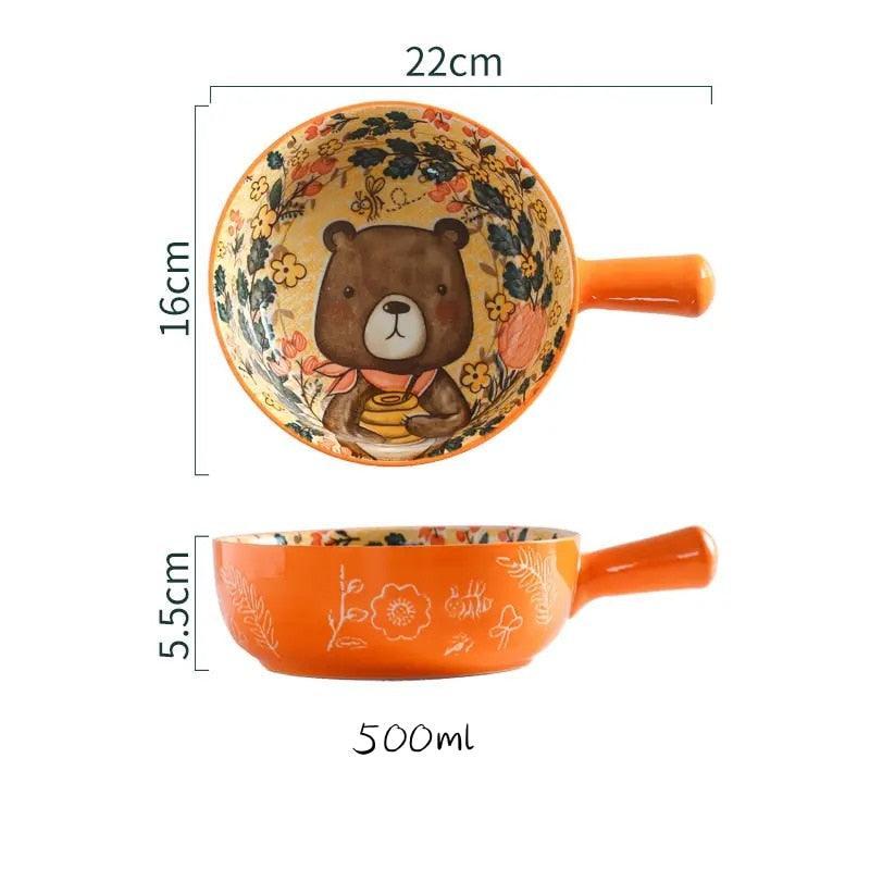 Bowl De Cerâmica Animais - Azhul