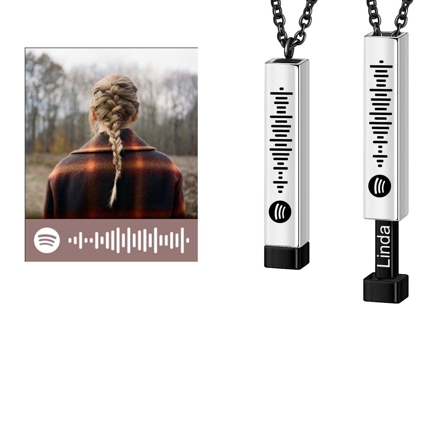 Colar Personalizado com Música Spotify