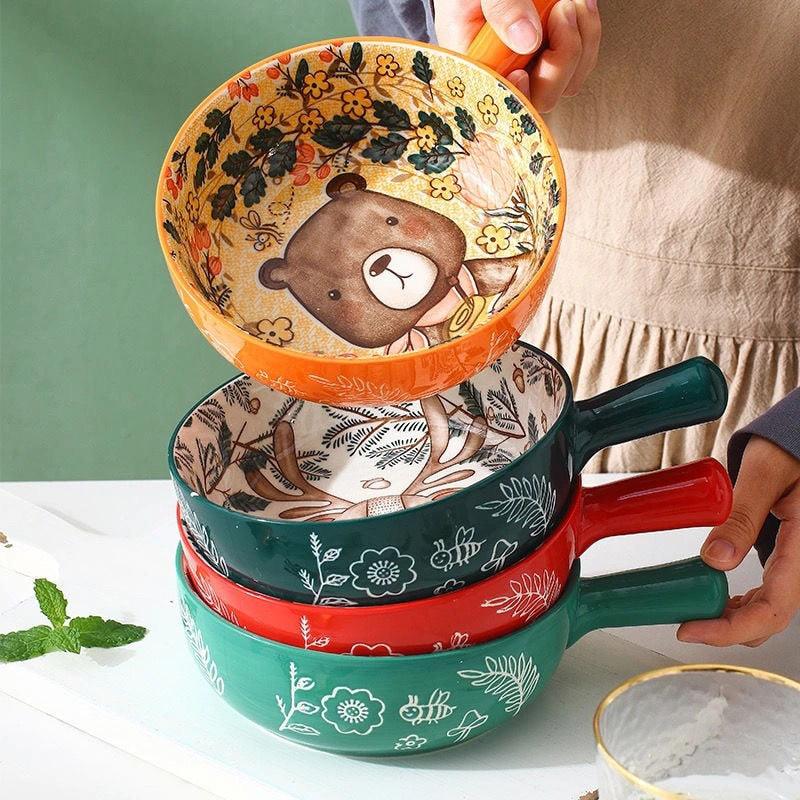Bowl De Cerâmica Animais - Azhul