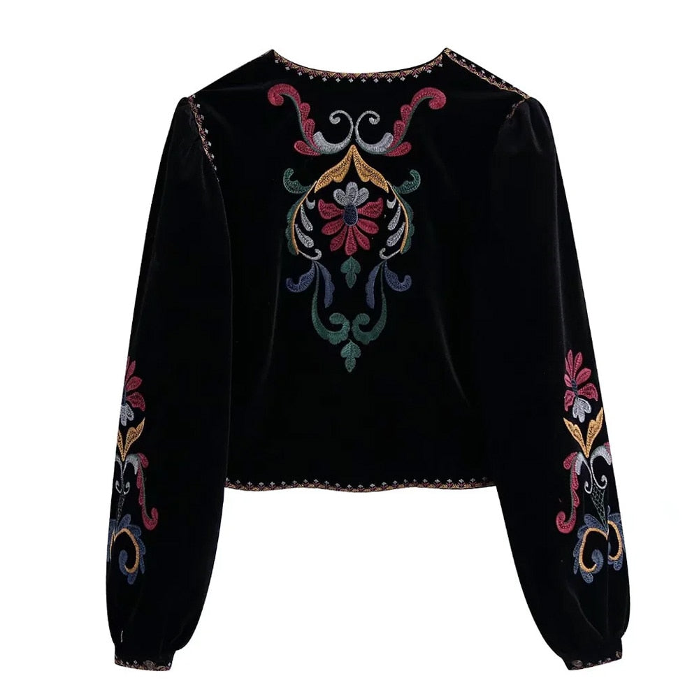 Jaqueta Boho Bordada