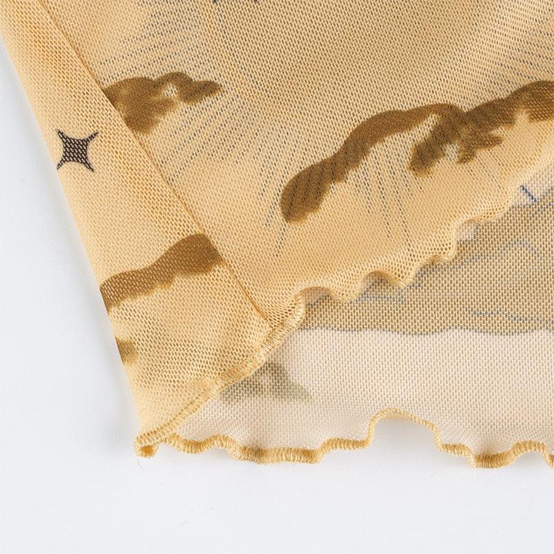 Blusa Transparente Astros - Azhul