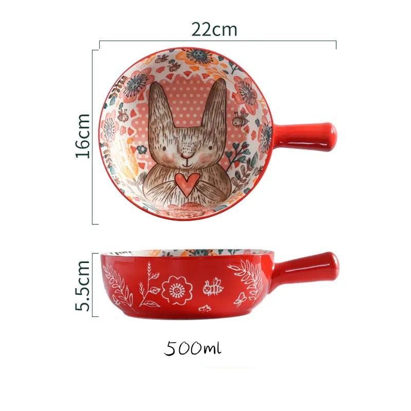 Bowl De Cerâmica Animais - Azhul