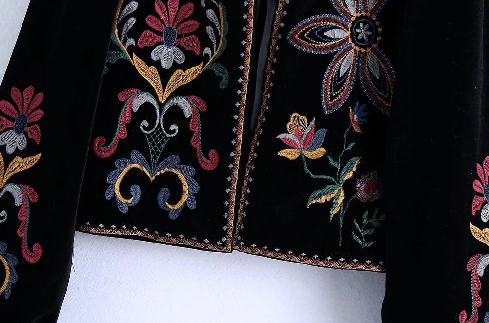 Jaqueta Boho Bordada