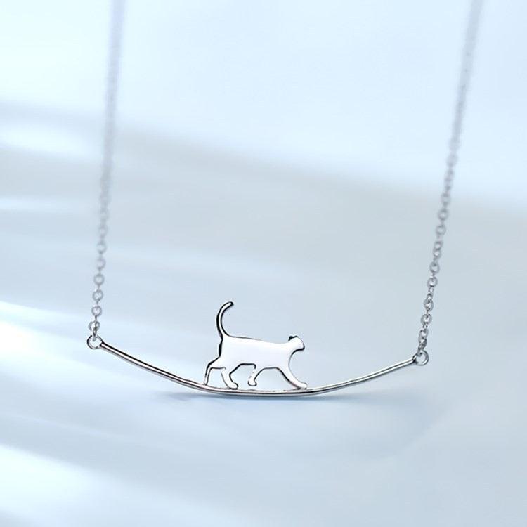 Colar de Prata Gatinho