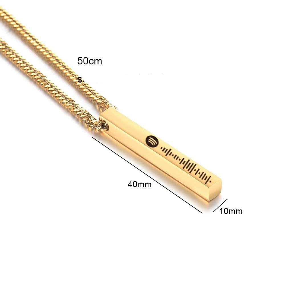 Colar Personalizado com Link Spotify - Azhul