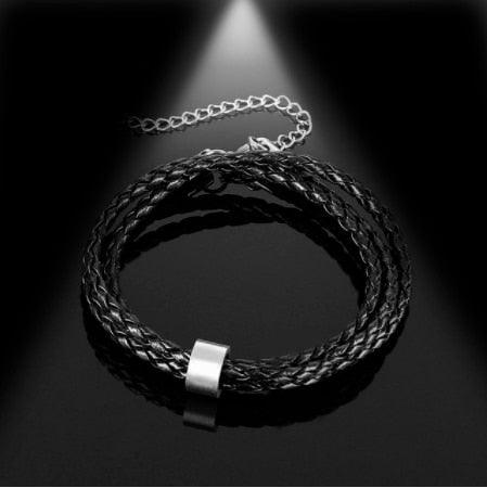 Pulseira de Couro Personalizada com Nomes - Azhul