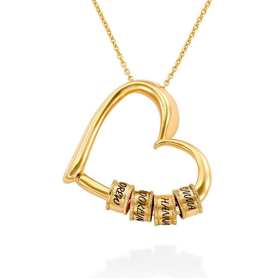 Colar Banhado a Ouro Elos de Amor - Nomes Personalizáveis - Azhul