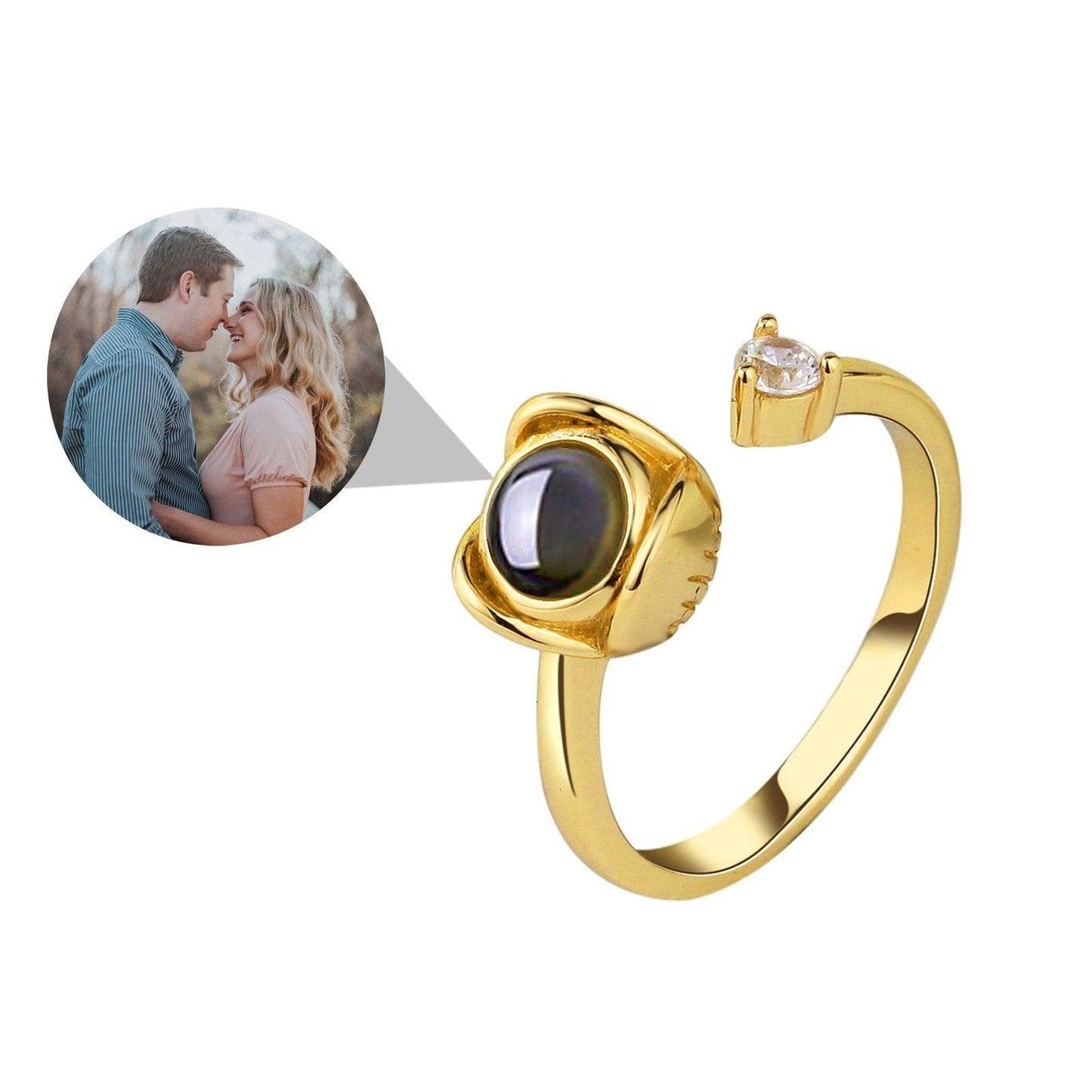 Anel Personalizado com Foto Amor Meu
