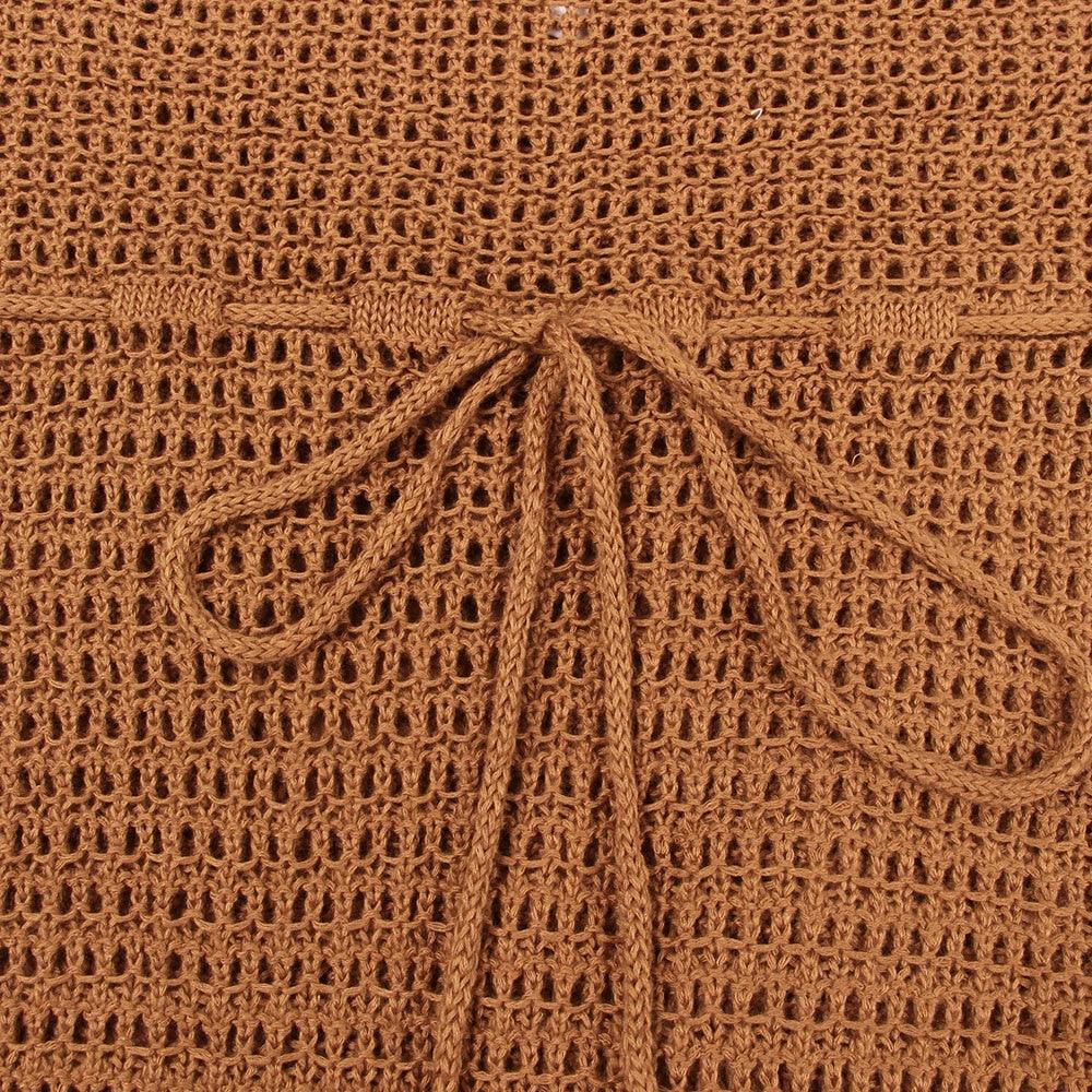 Vestido de Tricot com Franja - Azhul