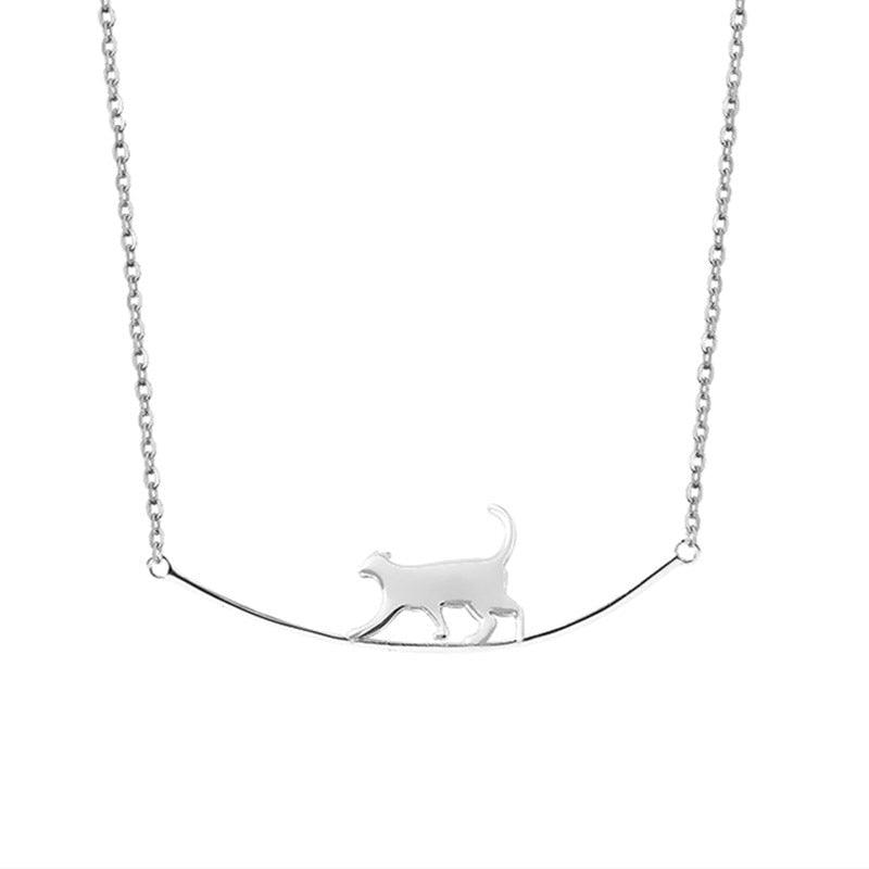 Colar de Prata Gatinho