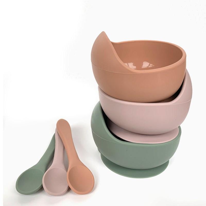 Bowl e Colher de Silicone Infantil Azhul