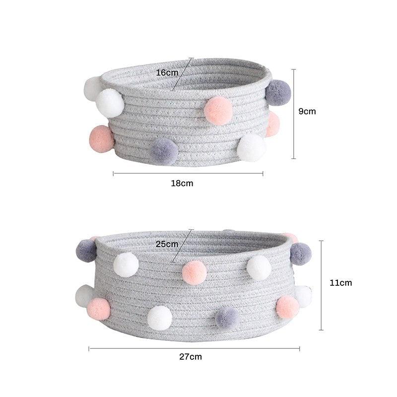 Cesto Pompom Infantil Azhul