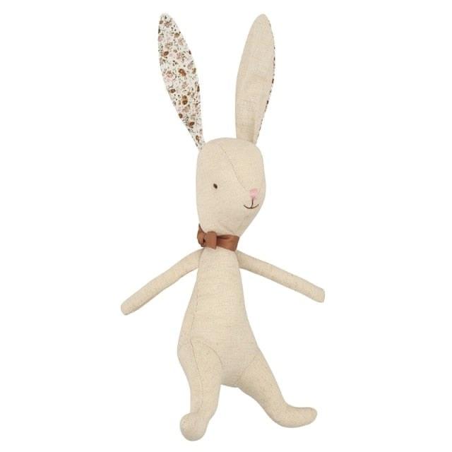 Coelhinho de Algodão Coelhinho de Pelúcia Azhul Creme com Orelhas Florais