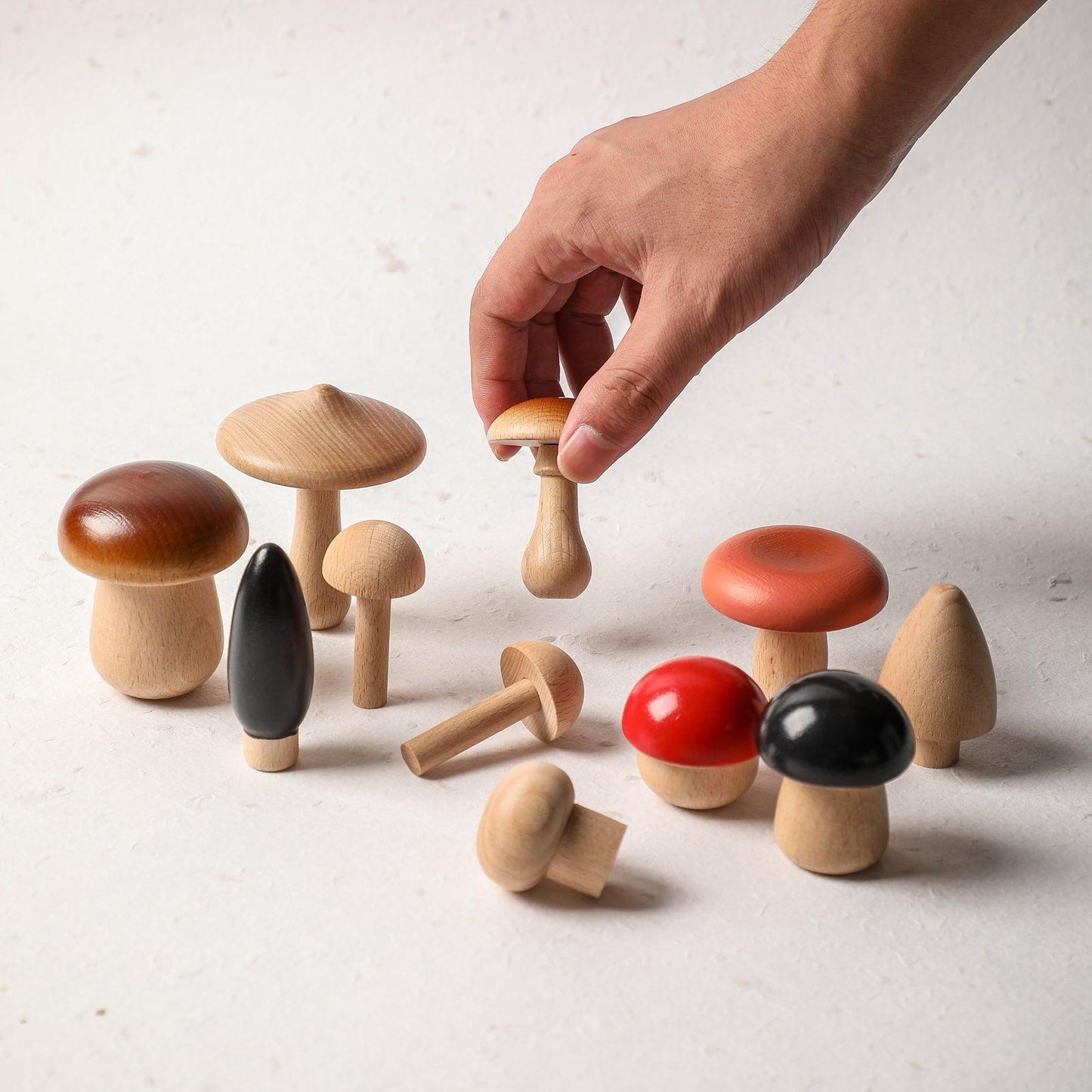 Cogumelos de Madeira Infantil Azhul