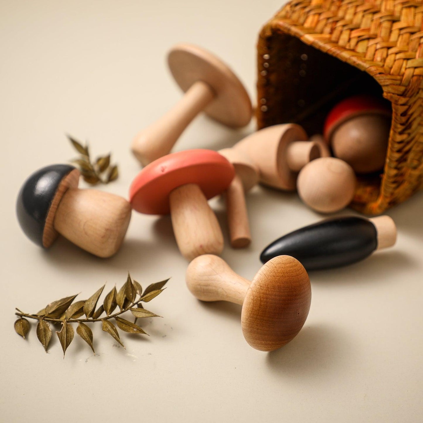 Cogumelos de Madeira Infantil Azhul