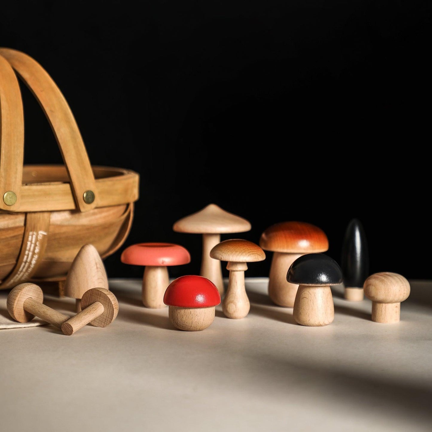 Cogumelos de Madeira Infantil Azhul