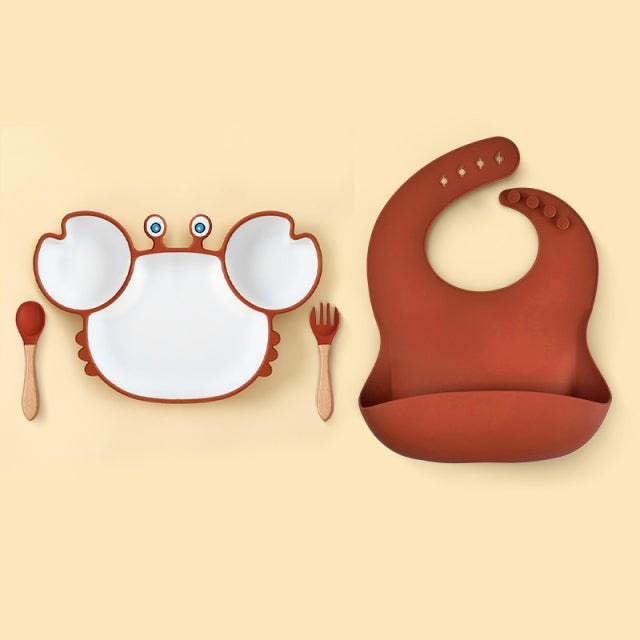 Conjunto Caranguejo Infantil Azhul Conjunto Marrom