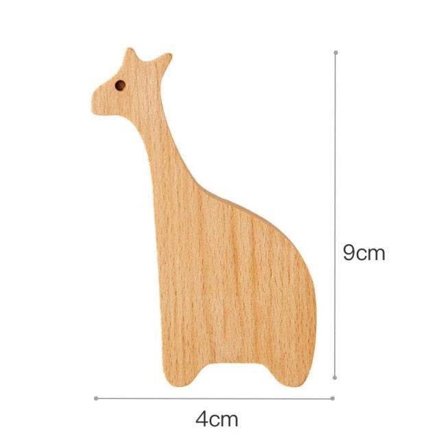 Gancho de Parede Animais - Nórdico Ganho de parede Azhul Girafa