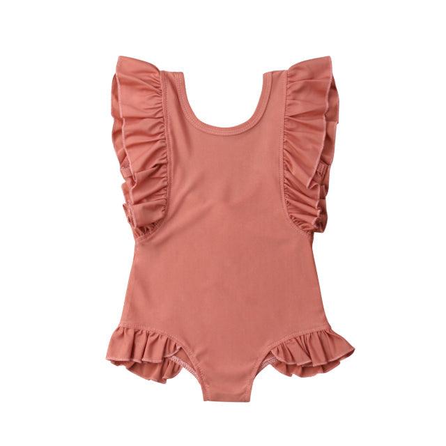 Maiô Babados Roupas infantis Azhul