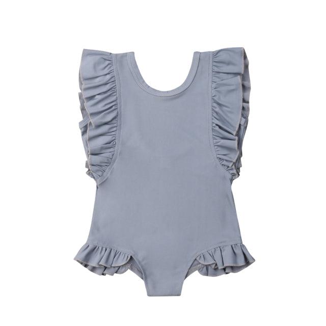 Maiô Babados Roupas infantis Azhul