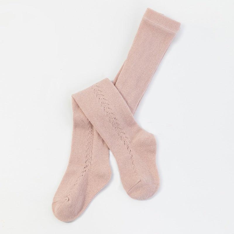 Meias de Algodão 7/8 com Detalhe Lateral Meias Azhul Rosa Claro 0-1 ano