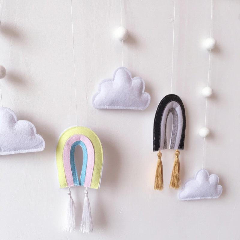 Nuvens e Arco-Íris Decoração Infantil 11 Novo | 55 Vendidos