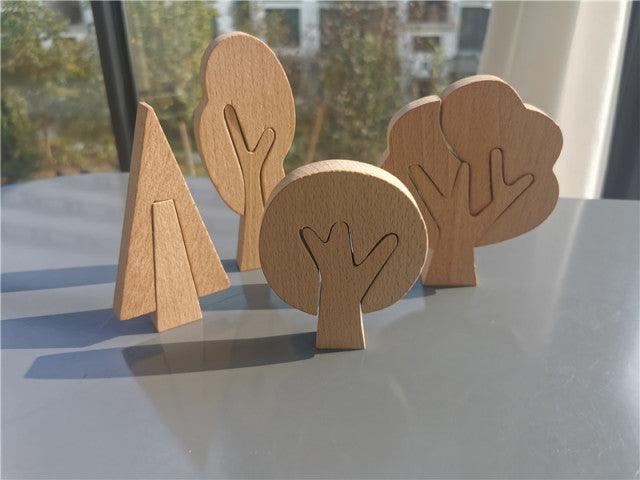 Quebra-Cabeça Árvores Infantil Azhul Natural