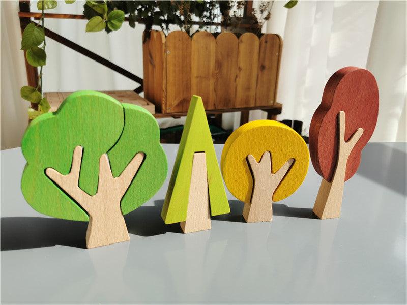 Quebra-Cabeça Árvores Infantil Azhul Outono