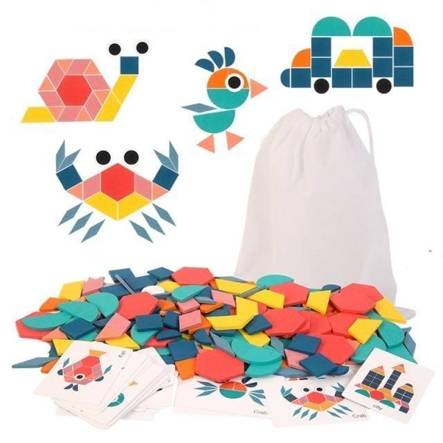 Quebra-Cabeça Montessoriano Infantil Azhul 155 peças