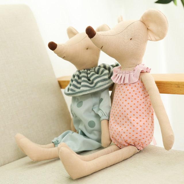 Super Ratinhos Infantil Azhul 45cm Dupla Verde e Rosa