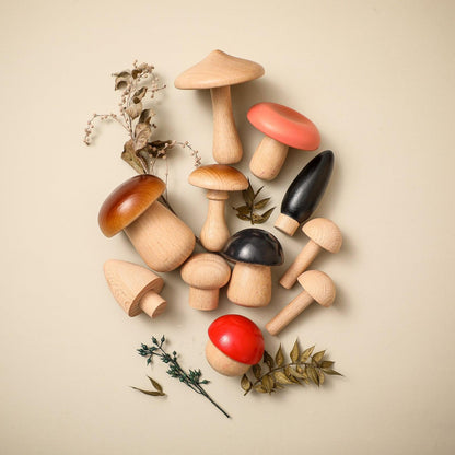 Cogumelos de Madeira Infantil Azhul 