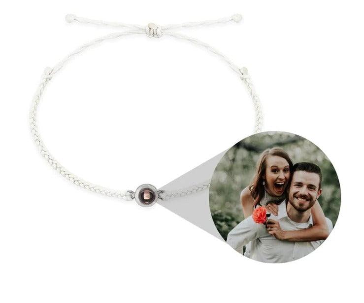 Pulseira Personalizada com Foto - Amor Meu - Acompanha caixa para presentear - Azhul